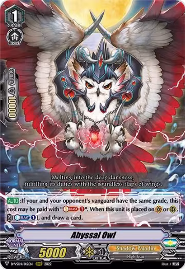Abyssal Owl (D-VS04/012EN), D-VS04: V Clan Collection Vol.4 — Vanguard card price
