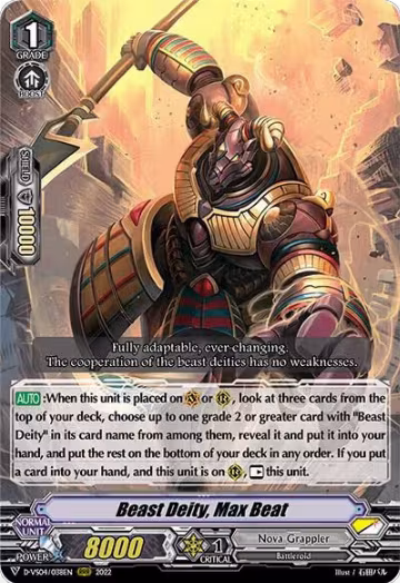 Beast Deity, Max Beat (D-VS04/038EN), D-VS04: V Clan Collection Vol.4 — Vanguard card price
