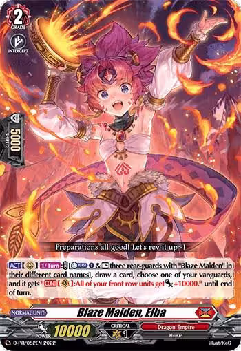 Blaze Maiden, Elba (D-PR/052EN), D Promo Cards — Vanguard card price