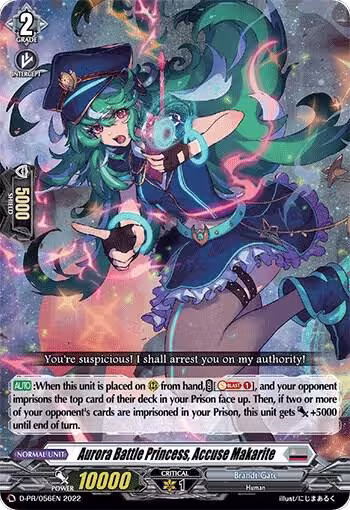 Aurora Battle Princess, Accuse Makarite (D-PR/056EN), D Promo Cards — Vanguard card price