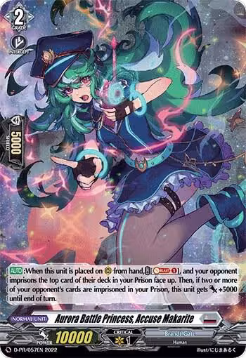 Aurora Battle Princess, Accuse Makarite (Holo Foil) (D-PR/057EN), D Promo Cards — Vanguard card price