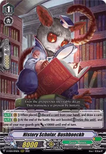 History Scholar, Bushboeckh (D-VS04/076EN), D-VS04: V Clan Collection Vol.4 — Vanguard card price