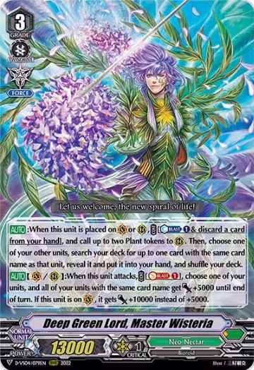 Deep Green Lord, Master Wisteria (D-VS04/079EN), D-VS04: V Clan Collection Vol.4 — Vanguard card price