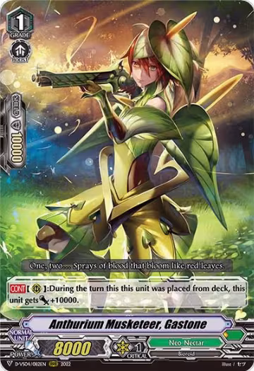 Anthurium Musketeer, Gastone (D-VS04/082EN), D-VS04: V Clan Collection Vol.4 — Vanguard card price