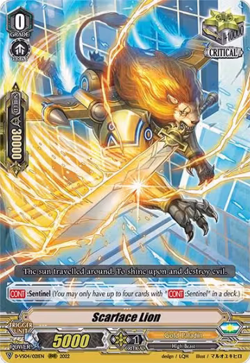 Scarface Lion (D-VS04/021EN), D-VS04: V Clan Collection Vol.4 — Vanguard card price