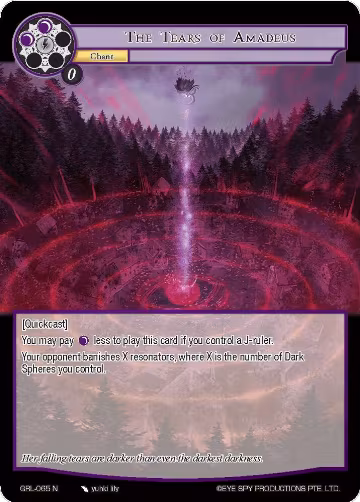 The Tears of Amadeus (GRL-065), Game of Gods: Reloaded — Force of Will card price