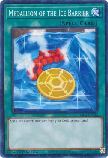 Medallion of the Ice Barrier (Duel Terminal) (HAC1-EN055), Hidden Arsenal: Chapter 1 — Yu-Gi-Oh! card price