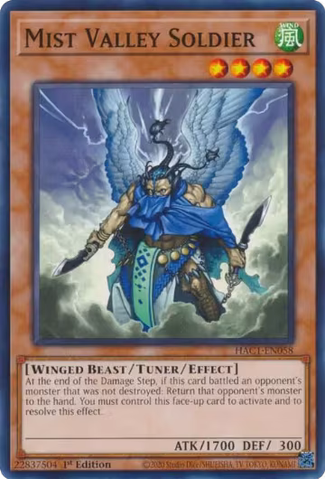 Mist Valley Soldier (HAC1-EN058), Hidden Arsenal: Chapter 1 — Yu-Gi-Oh! card price