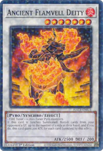 Ancient Flamvell Deity (Duel Terminal) (HAC1-EN075), Hidden Arsenal: Chapter 1 — Yu-Gi-Oh! card price