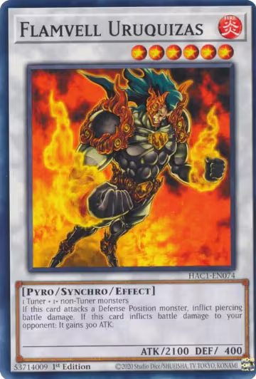 Flamvell Uruquizas (HAC1-EN074), Hidden Arsenal: Chapter 1 — Yu-Gi-Oh! card price