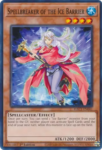Spellbreaker of the Ice Barrier (HAC1-EN041), Hidden Arsenal: Chapter 1 — Yu-Gi-Oh! card price