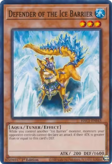 Defender of the Ice Barrier (HAC1-EN043), Hidden Arsenal: Chapter 1 — Yu-Gi-Oh! card price
