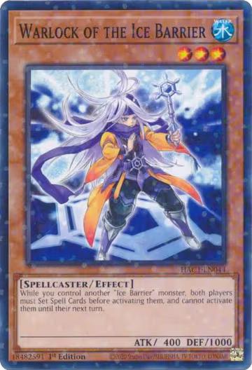 Warlock of the Ice Barrier (Duel Terminal) (HAC1-EN044), Hidden Arsenal: Chapter 1 — Yu-Gi-Oh! card price