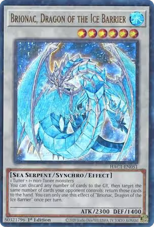 Brionac, Dragon of the Ice Barrier (Duel Terminal) (HAC1-EN051), Hidden Arsenal: Chapter 1 — Yu-Gi-Oh! card price