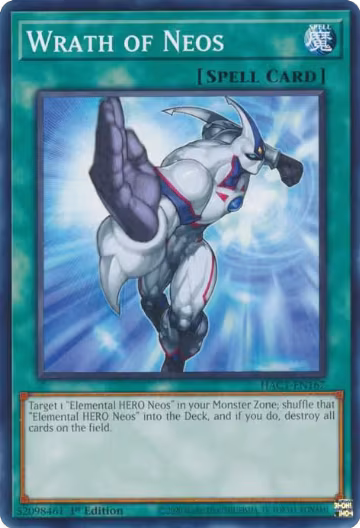 Wrath of Neos (HAC1-EN167), Hidden Arsenal: Chapter 1 — Yu-Gi-Oh! card price