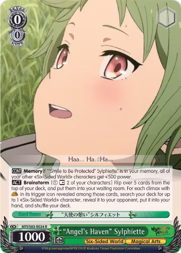 "Angel's Haven" Sylphiette (MTI/S83-E024 R), Mushoku Tensei: Jobless Reincarnation — Weiß Schwarz card price
