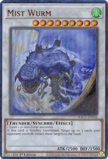Mist Wurm (Duel Terminal) (HAC1-EN166), Hidden Arsenal: Chapter 1 — Yu-Gi-Oh! card price