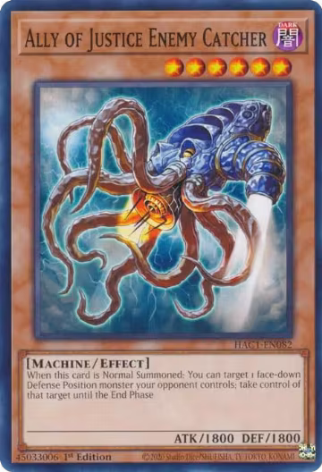 Ally of Justice Enemy Catcher (HAC1-EN082), Hidden Arsenal: Chapter 1 — Yu-Gi-Oh! card price