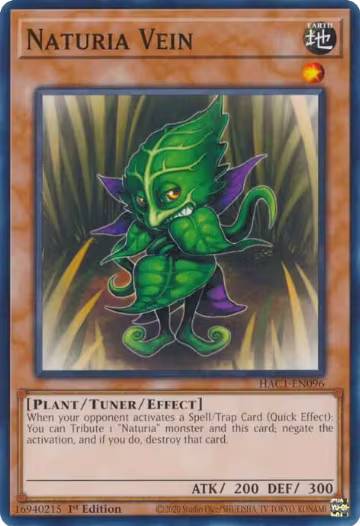 Naturia Vein (HAC1-EN096), Hidden Arsenal: Chapter 1 — Yu-Gi-Oh! card price