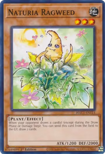 Naturia Ragweed (HAC1-EN114), Hidden Arsenal: Chapter 1 — Yu-Gi-Oh! card price
