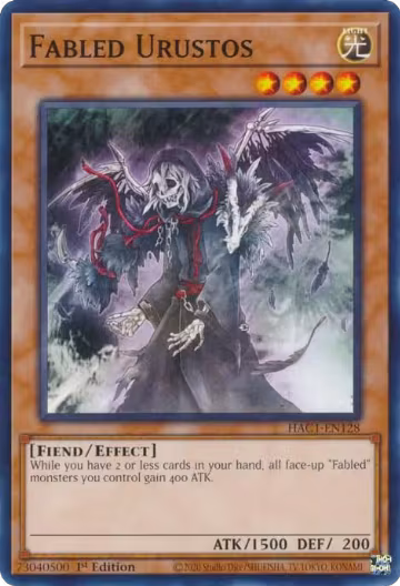 Fabled Urustos (HAC1-EN128), Hidden Arsenal: Chapter 1 — Yu-Gi-Oh! card price