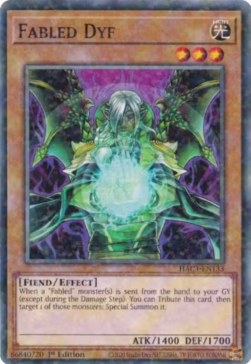 Fabled Dyf (Duel Terminal) (HAC1-EN133), Hidden Arsenal: Chapter 1 — Yu-Gi-Oh! card price