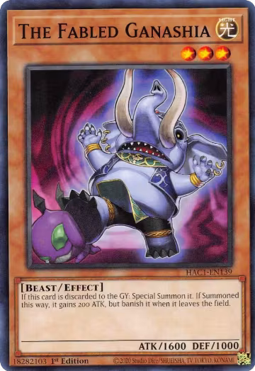 The Fabled Ganashia (HAC1-EN139), Hidden Arsenal: Chapter 1 — Yu-Gi-Oh! card price