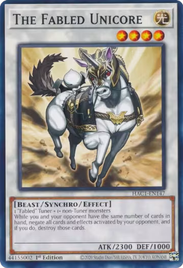 The Fabled Unicore (HAC1-EN147), Hidden Arsenal: Chapter 1 — Yu-Gi-Oh! card price