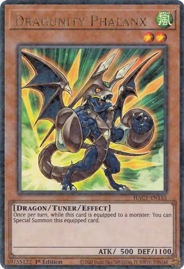 Dragunity Phalanx (Duel Terminal) (HAC1-EN153), Hidden Arsenal: Chapter 1 — Yu-Gi-Oh! card price