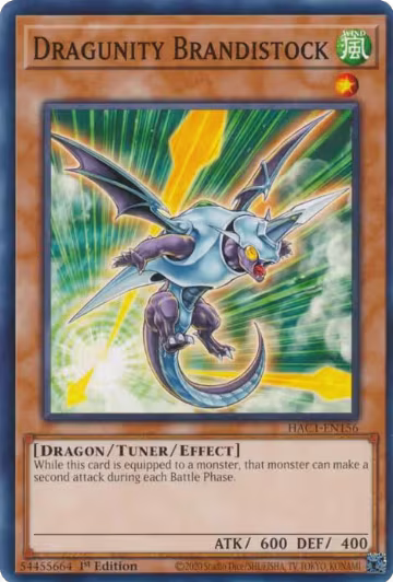Dragunity Brandistock (HAC1-EN156), Hidden Arsenal: Chapter 1 — Yu-Gi-Oh! card price