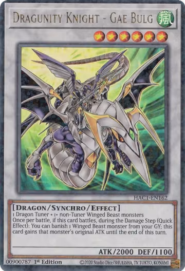 Dragunity Knight - Gae Bulg (Duel Terminal) (HAC1-EN162), Hidden Arsenal: Chapter 1 — Yu-Gi-Oh! card price