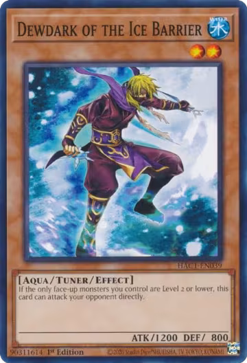 Dewdark of the Ice Barrier (HAC1-EN039), Hidden Arsenal: Chapter 1 — Yu-Gi-Oh! card price