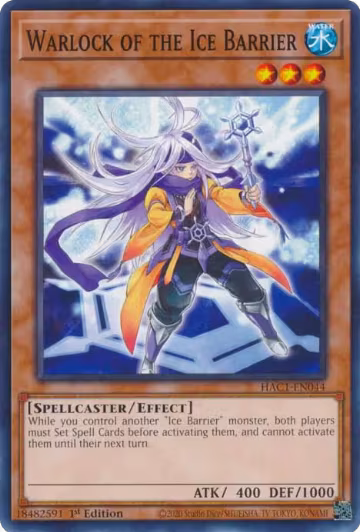Warlock of the Ice Barrier (HAC1-EN044), Hidden Arsenal: Chapter 1 — Yu-Gi-Oh! card price
