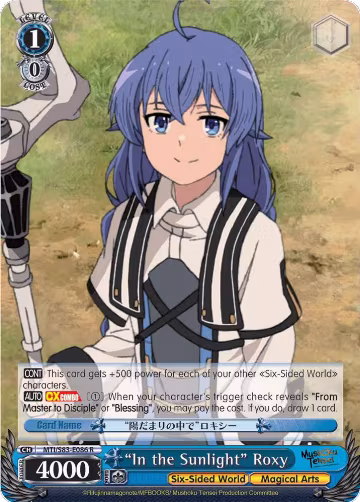 "In the Sunlight" Roxy (MTI/S83-E086 R), Mushoku Tensei: Jobless Reincarnation — Weiß Schwarz card price