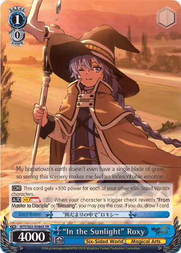 "In the Sunlight" Roxy (SR) (MTI/S83-E086S SR), Mushoku Tensei: Jobless Reincarnation — Weiß Schwarz card price