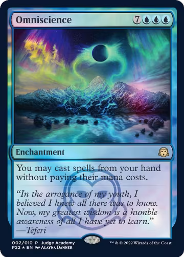 Omniscience (2), Judge Promos — Magic card price
