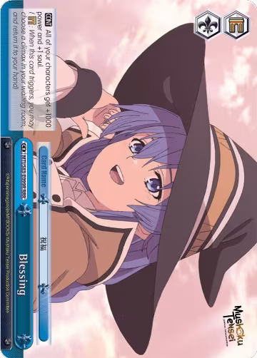 Blessing (RRR) (MTI/S83-E099R RRR), Mushoku Tensei: Jobless Reincarnation — Weiß Schwarz card price