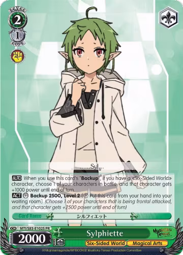 Sylphiette (Foil) (MTI/S83-E102S PR), Mushoku Tensei: Jobless Reincarnation — Weiß Schwarz card price
