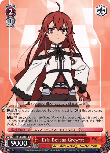 Eris Boreas Greyrat (Foil) (MTI/S83-E104S PR), Mushoku Tensei: Jobless Reincarnation — Weiß Schwarz card price