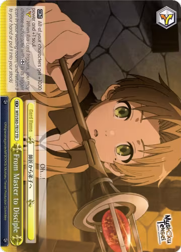 From Master to Disciple (MTI/S83-TE12 TD), Mushoku Tensei: Jobless Reincarnation — Weiß Schwarz card price