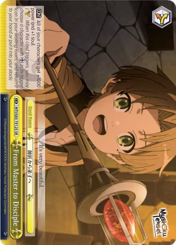 From Master to Disciple (SR) (MTI/S83-TE12S SR), Mushoku Tensei: Jobless Reincarnation — Weiß Schwarz card price