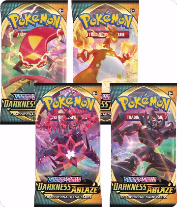 Darkness Ablaze Booster Pack Art Bundle [Set of 4], Darkness Ablaze — Pokémon sealed product price