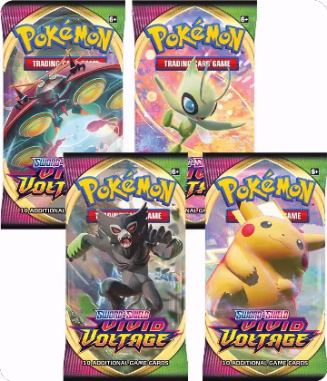 Vivid Voltage Booster Pack Art Bundle [Set of 4], Vivid Voltage — Pokémon sealed product price