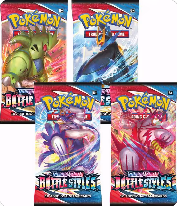 Battle Styles Booster Pack Art Bundle [Set of 4], Battle Styles — Pokémon sealed product price