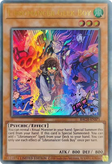 Libromancer Geek Boy (Premier Edition) (BACH-ENSP1), Battle of Chaos — Yu-Gi-Oh! card price