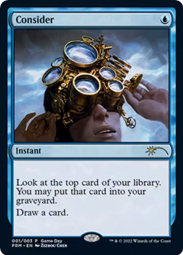 Consider (1), Game Day & Store Championship Promos — Magic card price