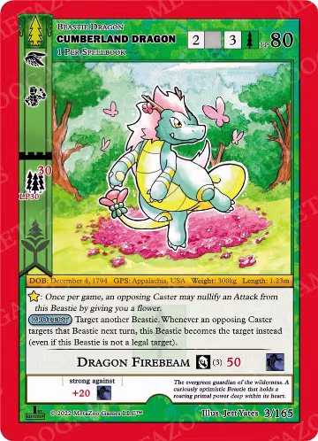 Cumberland Dragon (3/165), Wilderness: First Edition — MetaZoo card price