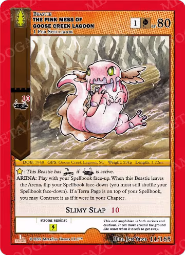 The Pink Mess of Goose Creek Lagoon (11/165), Wilderness: First Edition — MetaZoo card price