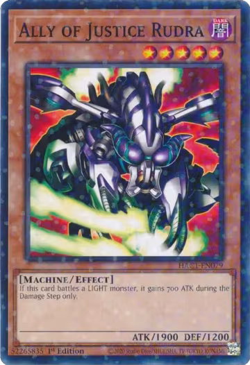 Ally of Justice Rudra (Duel Terminal) (HAC1-EN079), Hidden Arsenal: Chapter 1 — Yu-Gi-Oh! card price