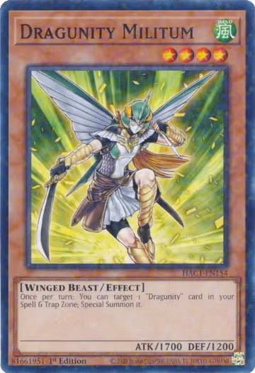 Dragunity Militum (Duel Terminal) (HAC1-EN154), Hidden Arsenal: Chapter 1 — Yu-Gi-Oh! card price